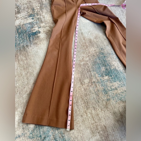 NWOT Veronica Beard Elbery Seamed Flare Pants Size 00. Cocoa - Picture 9 of 10